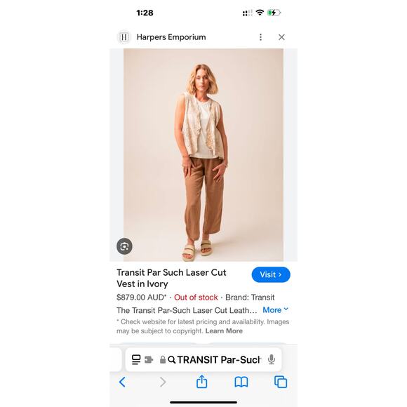 TRANSIT par such Leather “lace” vest - Picture 10 of 11